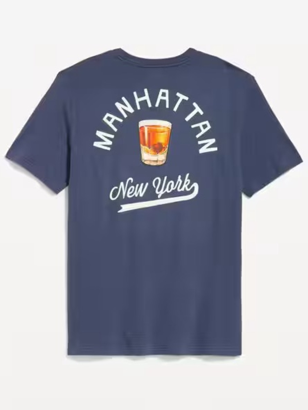 NWOT OLD NAVY men’s Manhattan New York cocktail t-shirt blue size large new